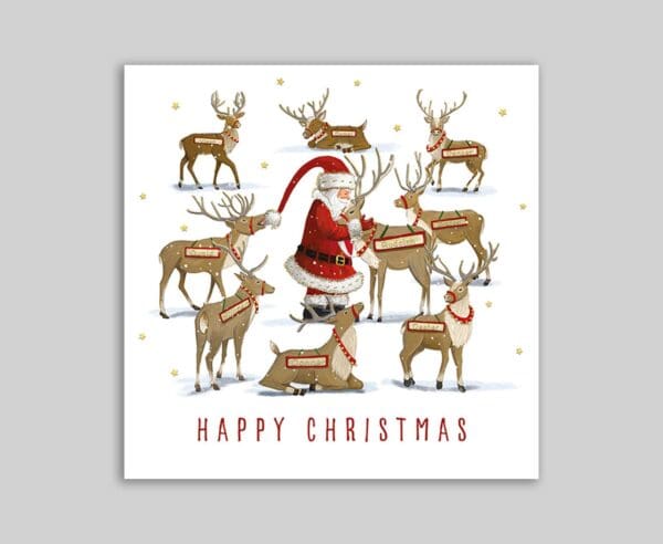 Santa Feeding the Reindeer - 10 Pack