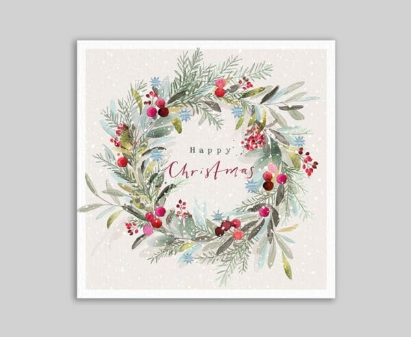 Watercolour Wreath - 10 Pack
